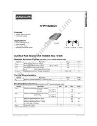 FFPF10U30DNTU Datasheet Cover