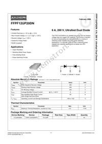 FFPF12UP20DNTU Datasheet Cover