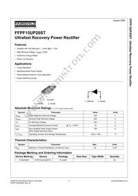 FFPF15UP20STTU Datasheet Cover