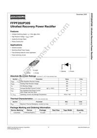 FFPF20UP30STU Datasheet Cover