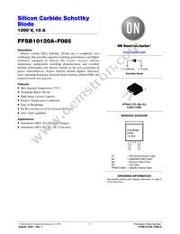 FFSB10120A-F085 Datasheet Cover