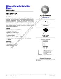 FFSB1065A Datasheet Cover