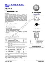 FFSB2065B-F085 Datasheet Cover