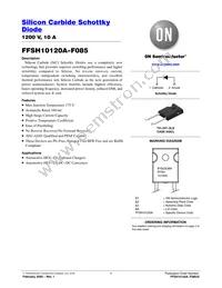 FFSH10120A-F085 Datasheet Cover