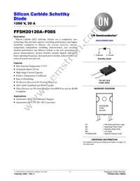 FFSH20120A-F085 Datasheet Cover