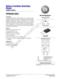 FFSH30120A Datasheet Cover