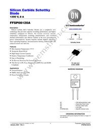 FFSP08120A Datasheet Cover