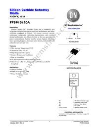 FFSP15120A Datasheet Cover