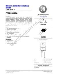 FFSP20120A Datasheet Cover