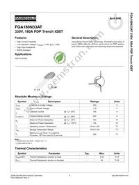 FGA180N33ATTU Datasheet Cover