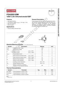 FGA20S120M Datasheet Cover