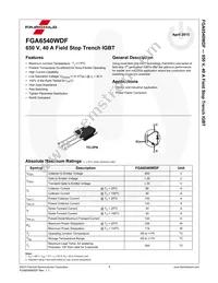 FGA6540WDF Datasheet Page 2