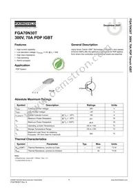 FGA70N30TTU Cover