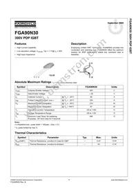 FGA90N30TU Datasheet Cover