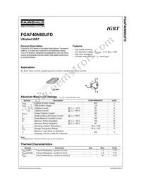 FGAF40N60UFDTU Datasheet Page 2