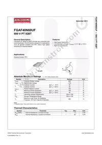 FGAF40N60UFTU Datasheet Page 2