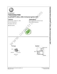 FGD3325G2-F085 Datasheet Cover