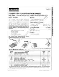 FGH20N6S2D Datasheet Cover