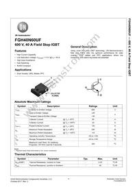 FGH40N60UFTU Datasheet Cover