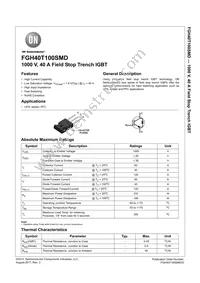 FGH40T100SMD-F155 Datasheet Cover