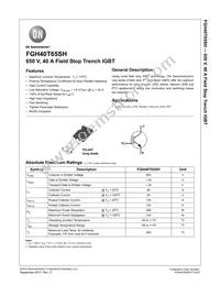FGH40T65SH-F155 Datasheet Cover
