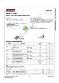 FGH75T65UPD-F155 Datasheet Cover