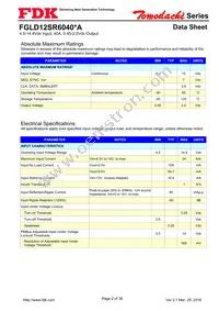 FGLD12SR6040PA Datasheet Page 2