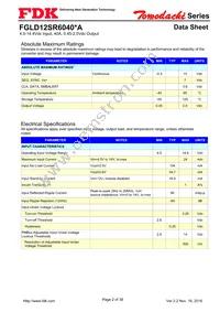 FGLS12SR6040PA Datasheet Page 2