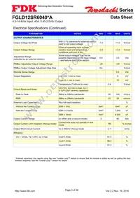 FGLS12SR6040PA Datasheet Page 3