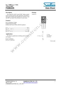 FGM622S Datasheet Cover