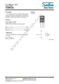 FGM623S Datasheet Cover