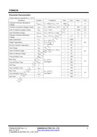 FGM623S Datasheet Page 3