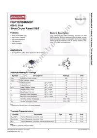 FGP10N60UNDF Datasheet Page 2