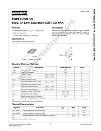 FGPF7N60LSDTU Datasheet Cover