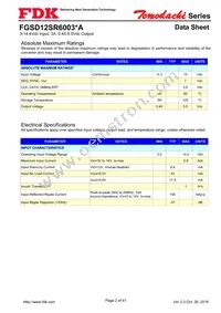 FGSD12SR6003PA Datasheet Page 2