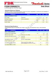 FGSR12SR6003PA Datasheet Page 2