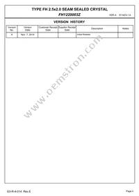 FH1220003Z Datasheet Page 2