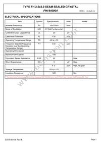 FH1840004 Datasheet Page 3