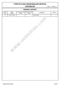 FH2700019Z Datasheet Page 2