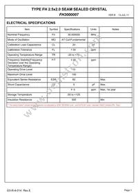 FH3000007 Datasheet Page 3