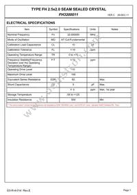 FH3200011 Datasheet Page 3