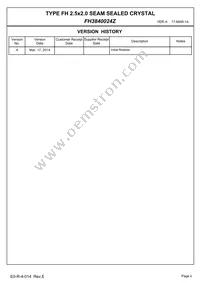 FH3840024Z Datasheet Page 2