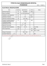 FH3840024Z Datasheet Page 3