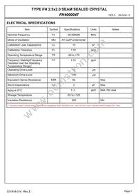 FH4000047 Datasheet Page 3