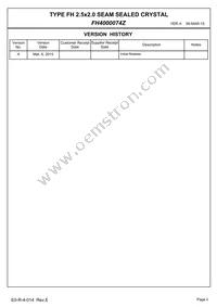 FH4000074Z Datasheet Page 2