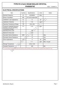 FH4000074Z Datasheet Page 3