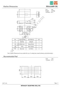 FHA1105P-TR Datasheet Page 2