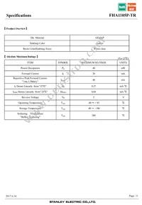 FHA1105P-TR Datasheet Page 3