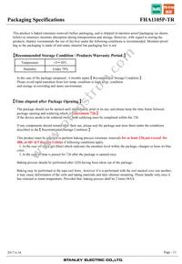 FHA1105P-TR Datasheet Page 11