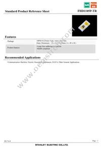 FHD1105P-TR Datasheet Cover